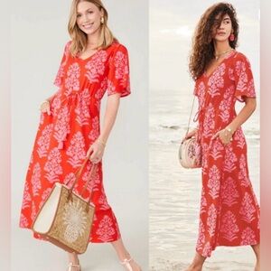Spartina 449 | Blakelynn Midi Dress Queenie
Woodblock Floral Colorful Designer